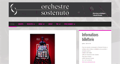 Desktop Screenshot of orchestresostenuto.com